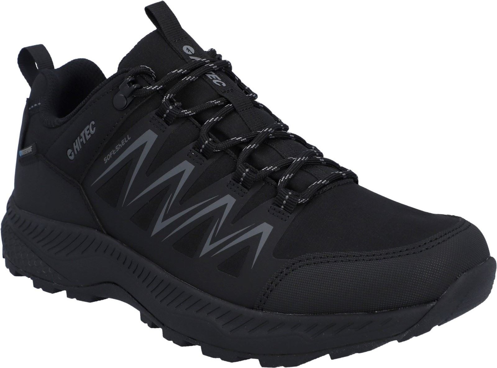 Thumbnail - Hi-Tec Stealth Low Polyester Herren Wanderschuhe in Schwarz/Dunkelgrau