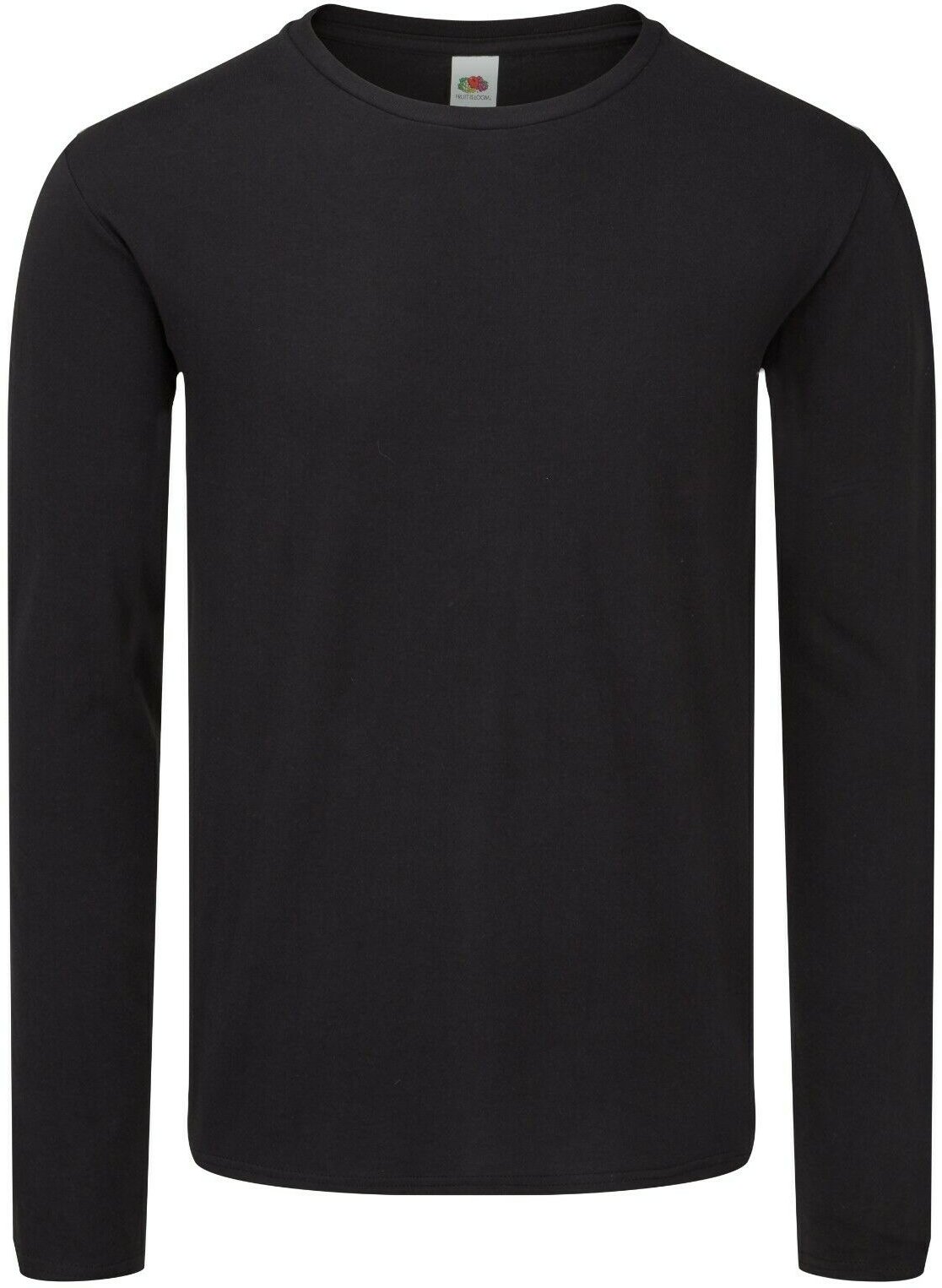 Fruit of the Loom Herren Iconic 150 Langarm T-Shirt (Schwarz)