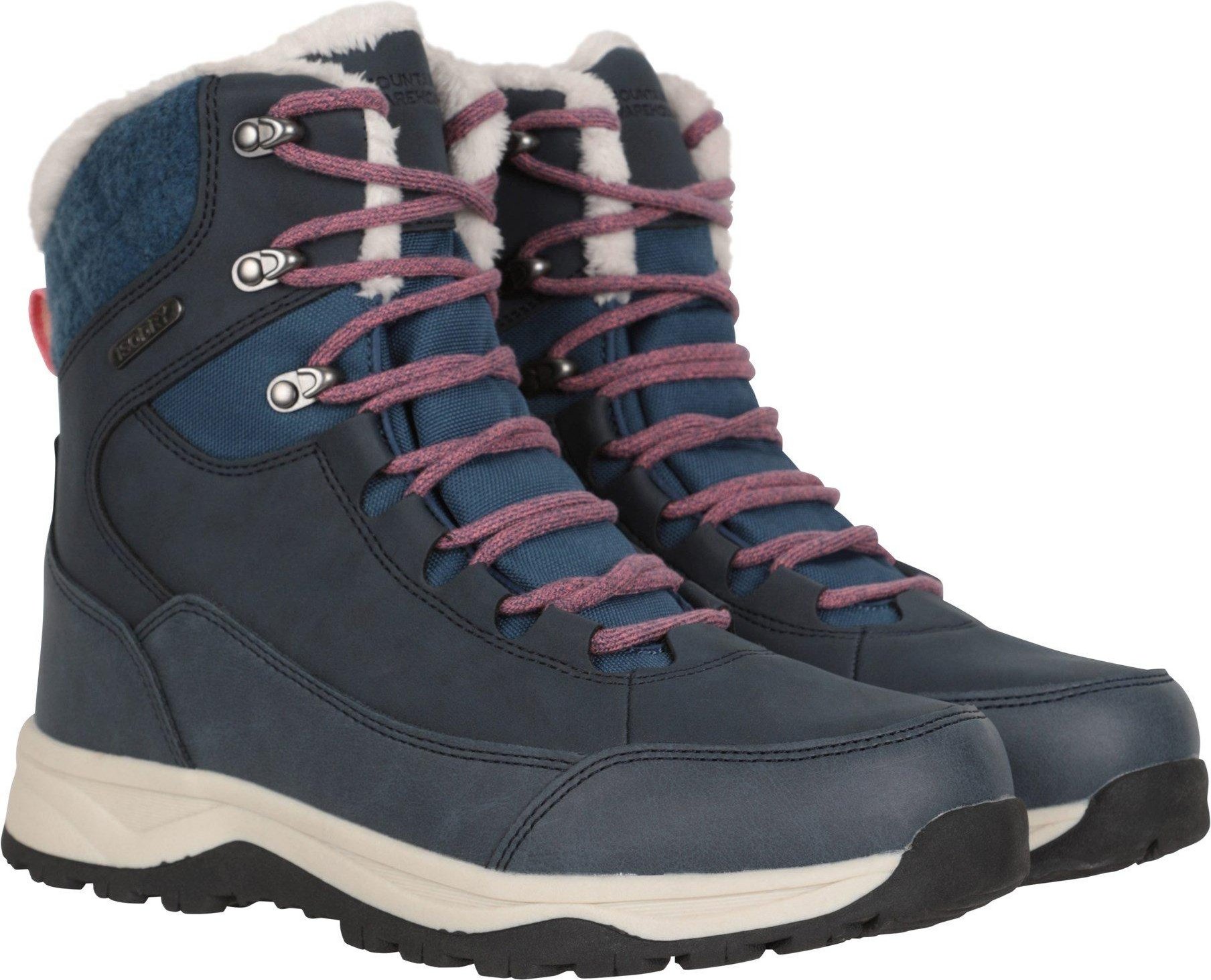 Mountain Warehouse - Damen Schneestiefel "Tundra", Leder (Marineblau)