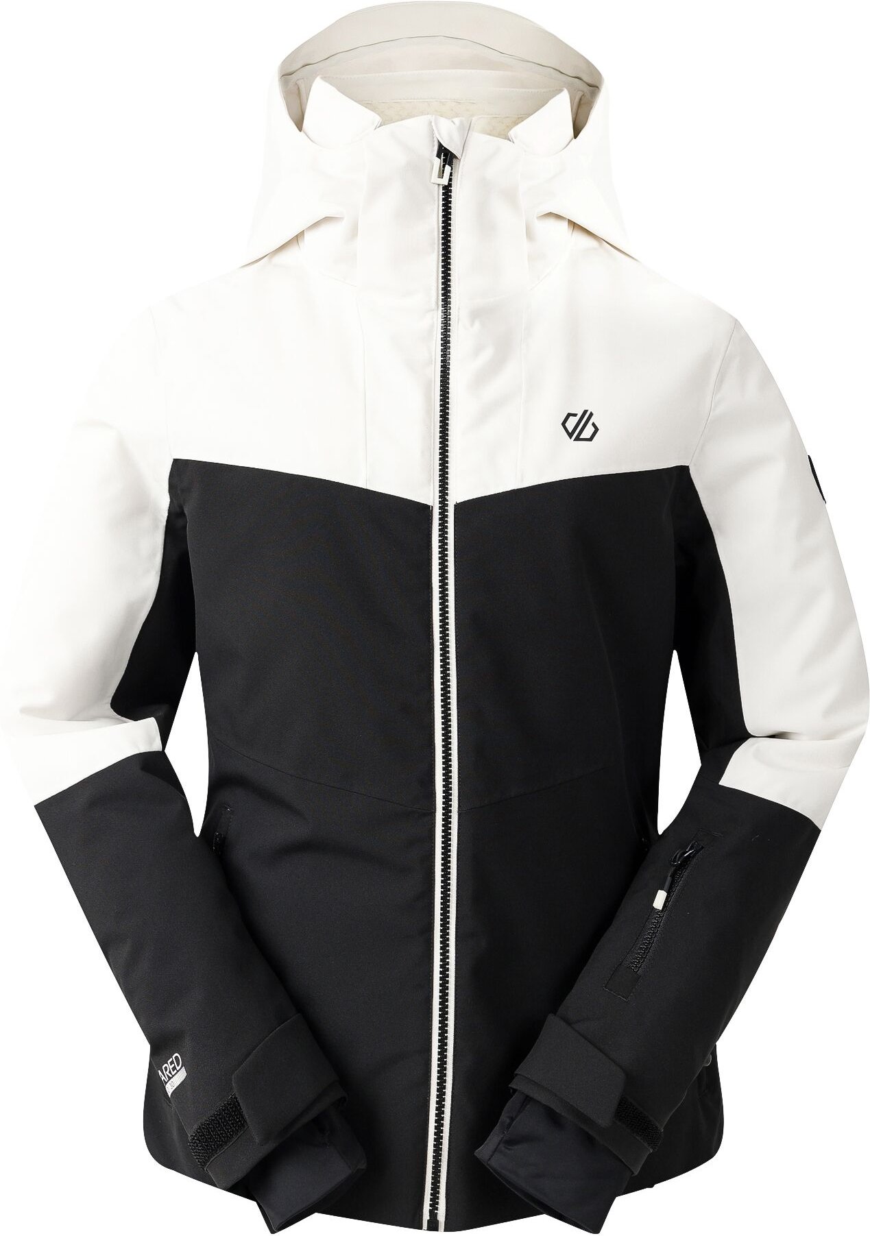 Dare 2B - "Iced" Skijacke für Damen, Wasserfest (Reiher Weiß/Schwarz)