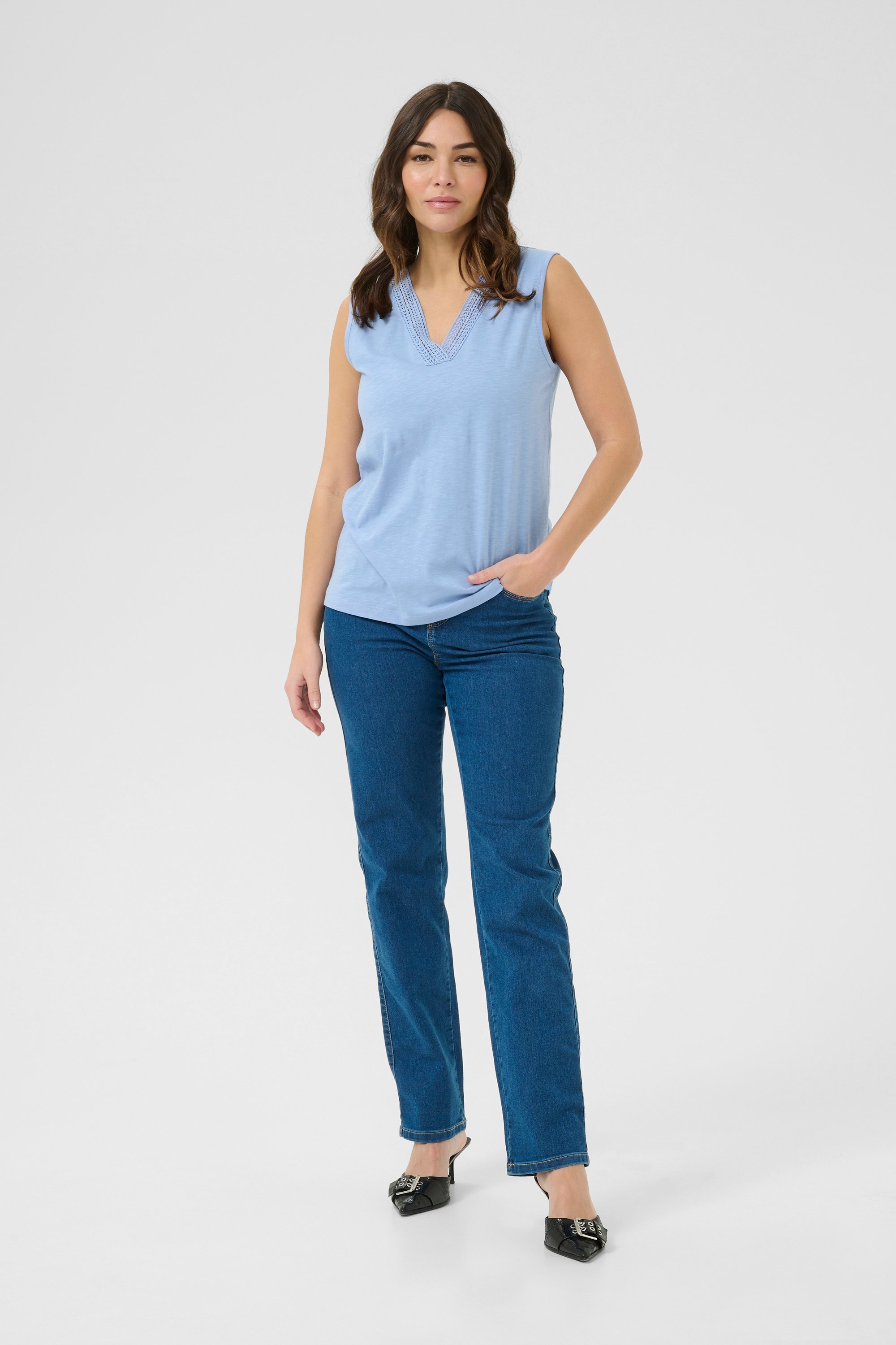 Ärmellose Bluse Regular fit Vista Blue light blue