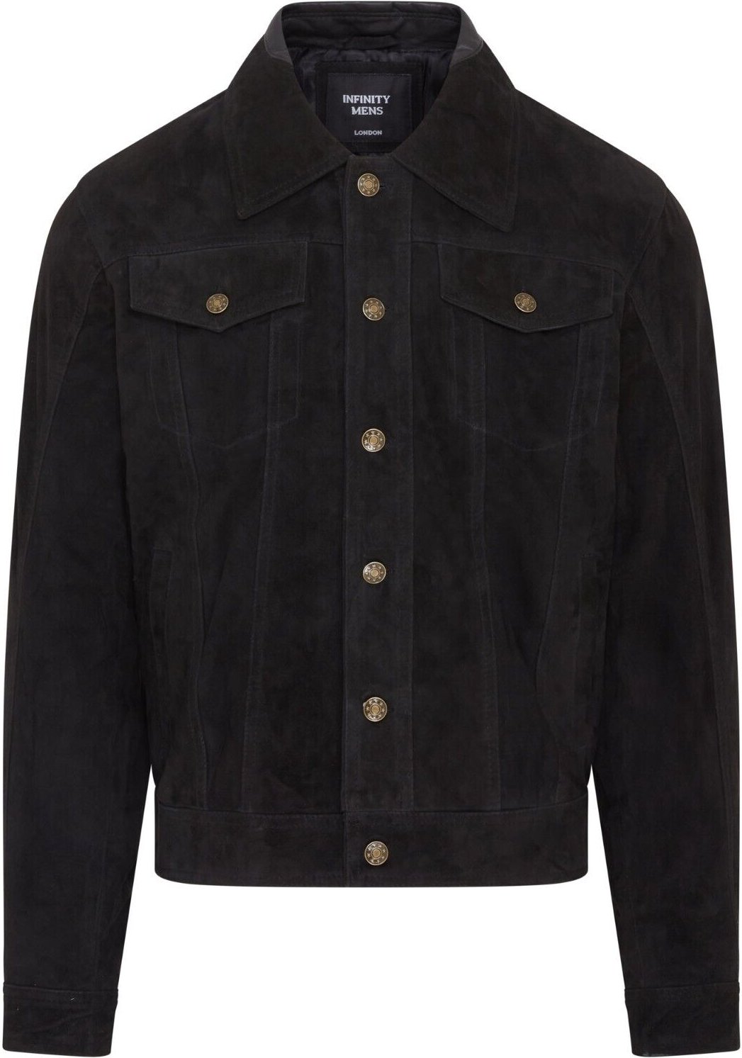 Herren Trucker Jeansjacke aus Ziegenwildleder im Westernstil - Yangon