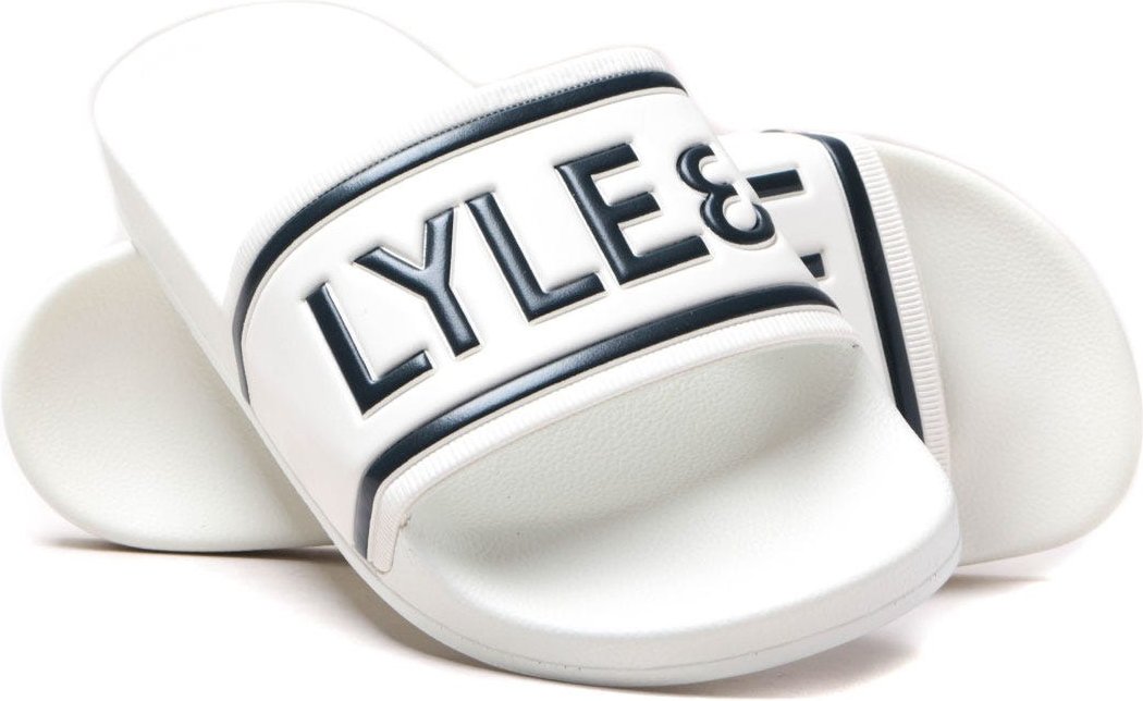 Lyle & Scott Wallace II Weiße Schieberegler