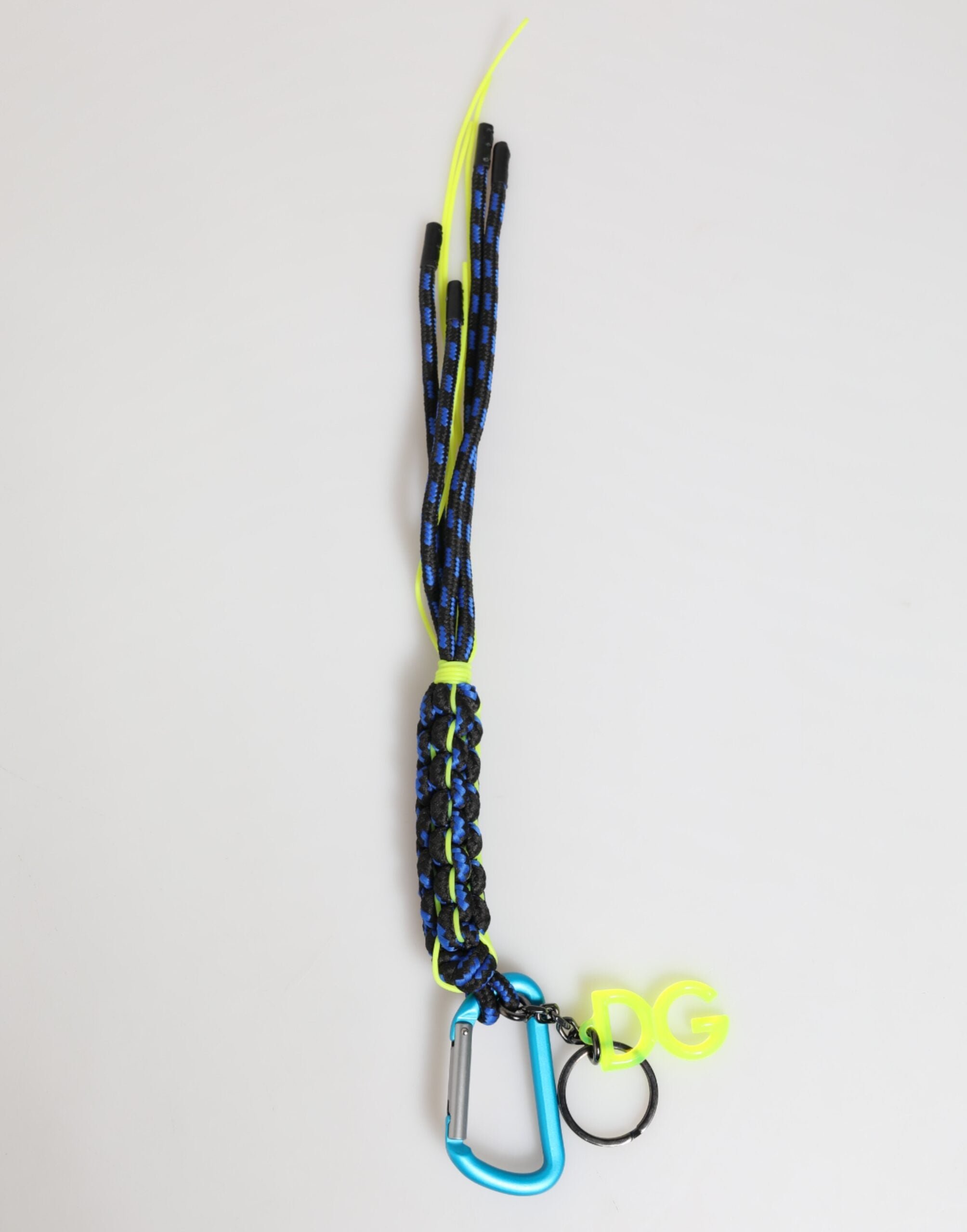 Dolce & Gabbana Multicolor Polyester Band Schnur DG Logo Schlüsselanhänger