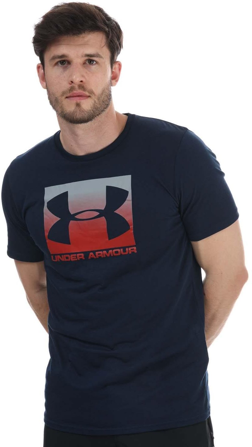 Under Armour - "Boxed Sportstyle" T-Shirt für Herren (Marineblau/Rot)