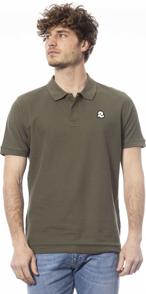 Invicta Grünes Baumwoll-Herren-Polohemd