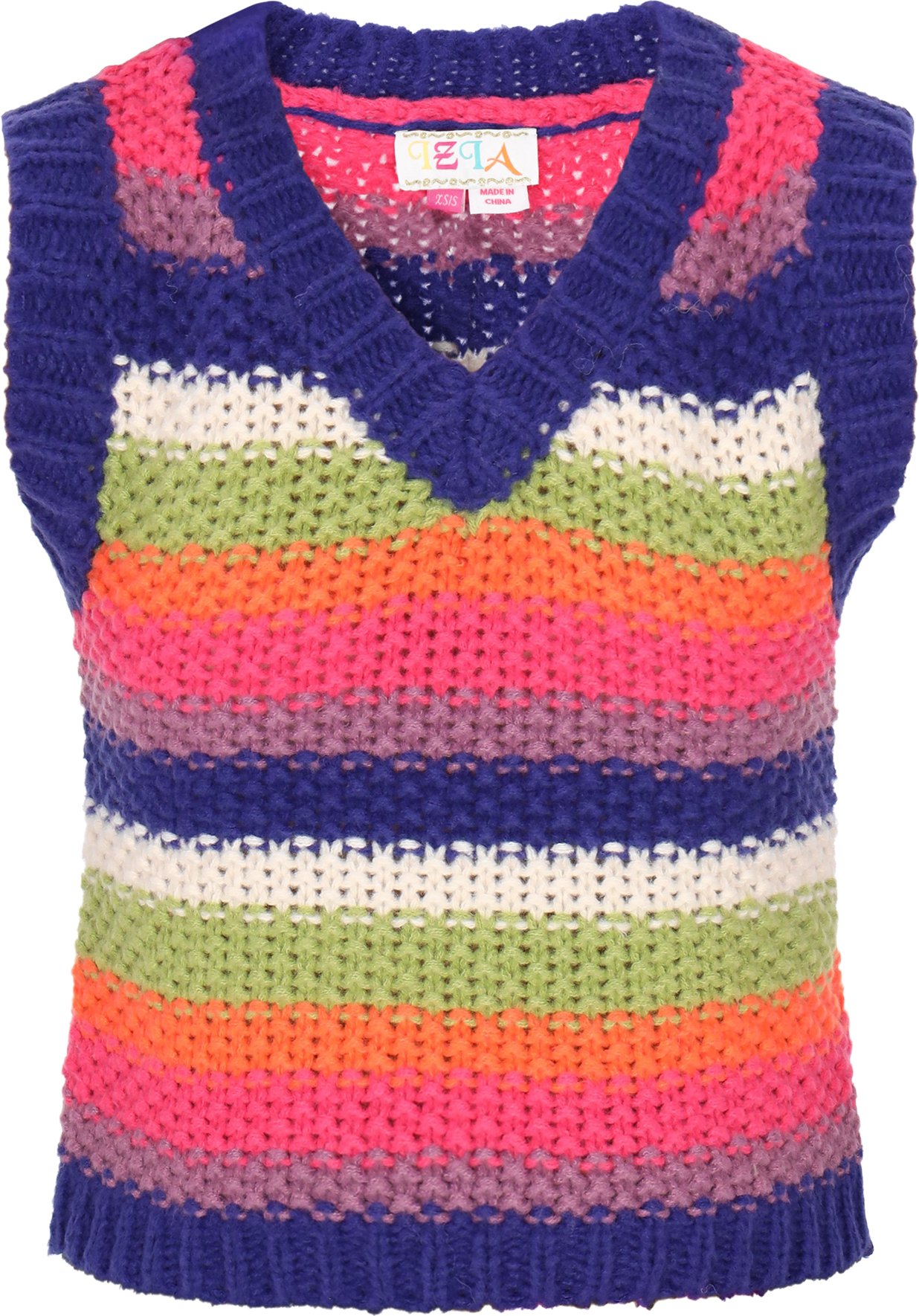 IZIA Weste Frauen blau mehrfarbig