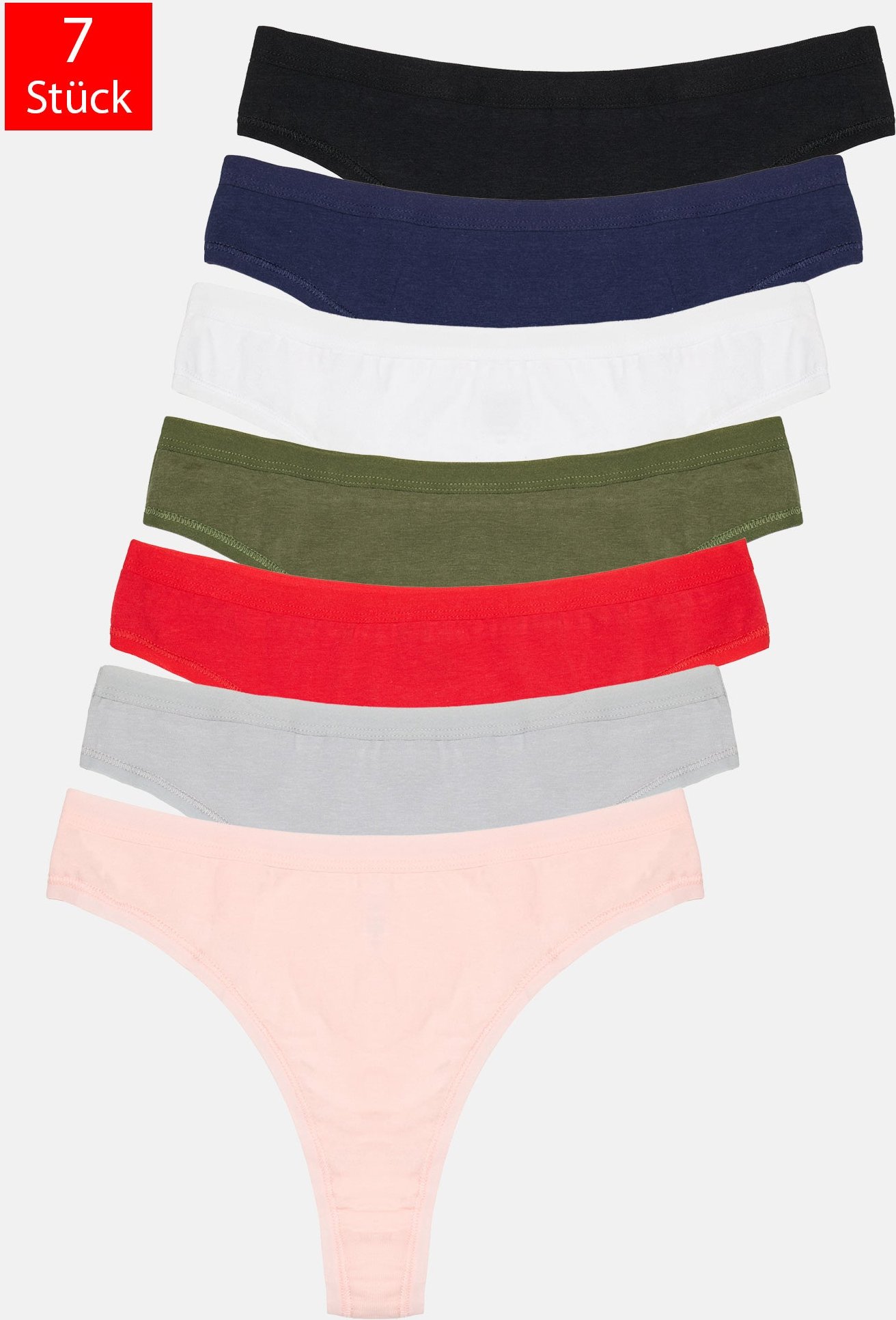 Tazzio Damen String 7er-Pack
