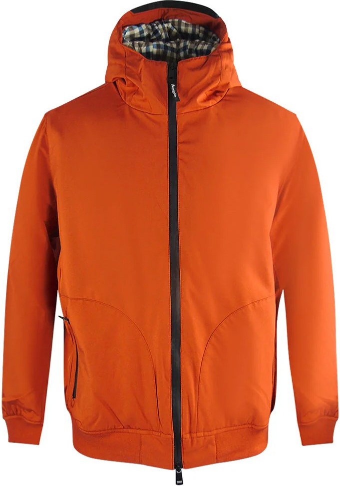 Thumbnail - Aquascutum - "Active" Jacke für Herren, mit Kapuze (Orange)