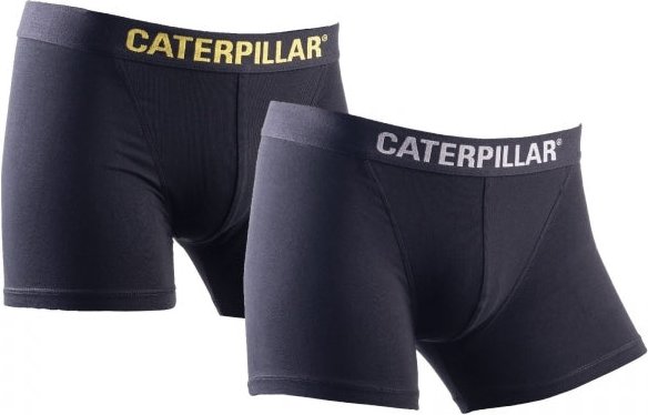 CAT BOXERSHORTS Herren Baumwolle 2er-Pack Unterwäsche Schwarz