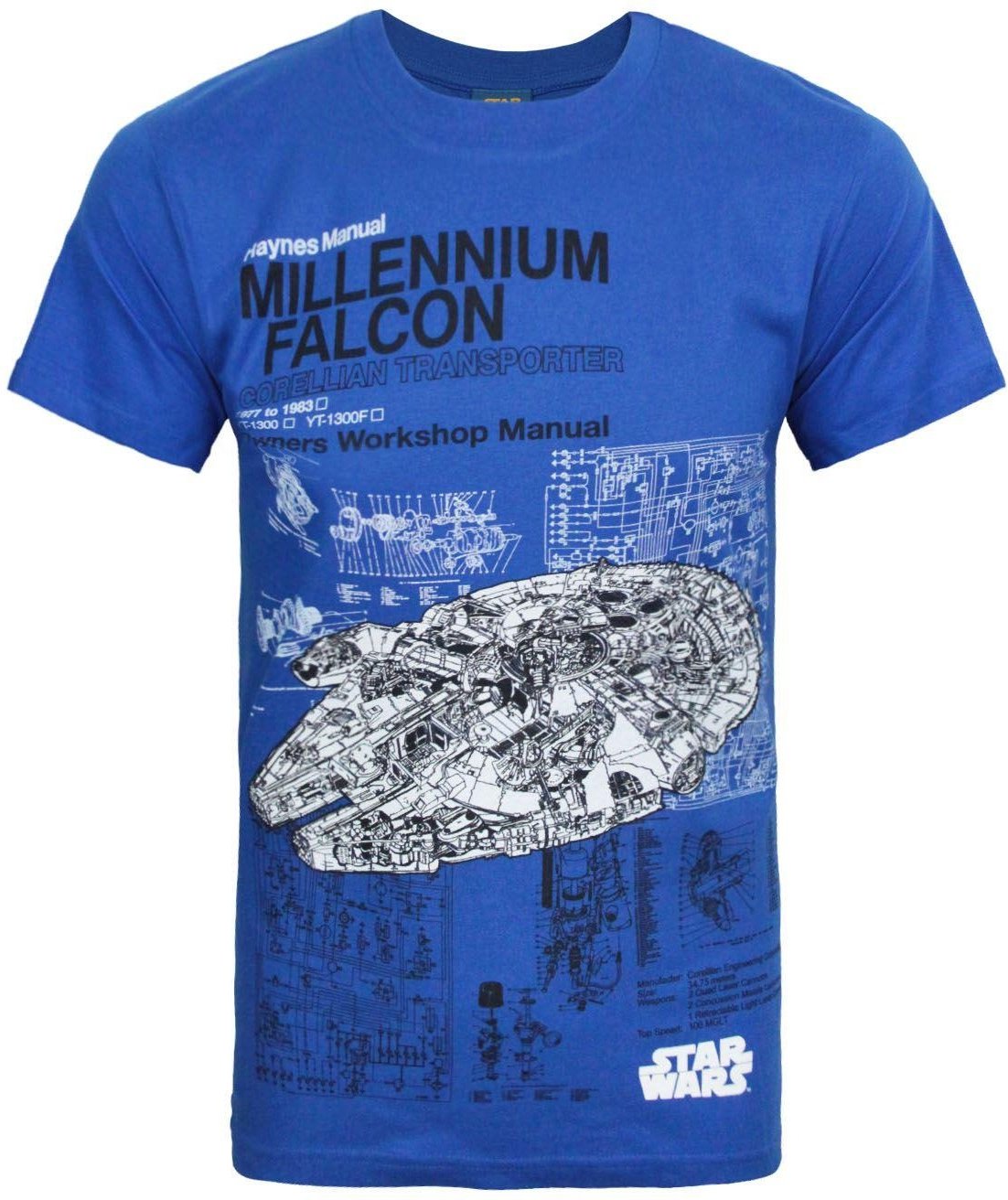 Star Wars - T-shirt 'Millennium Falcon' - Homme (Bleu)