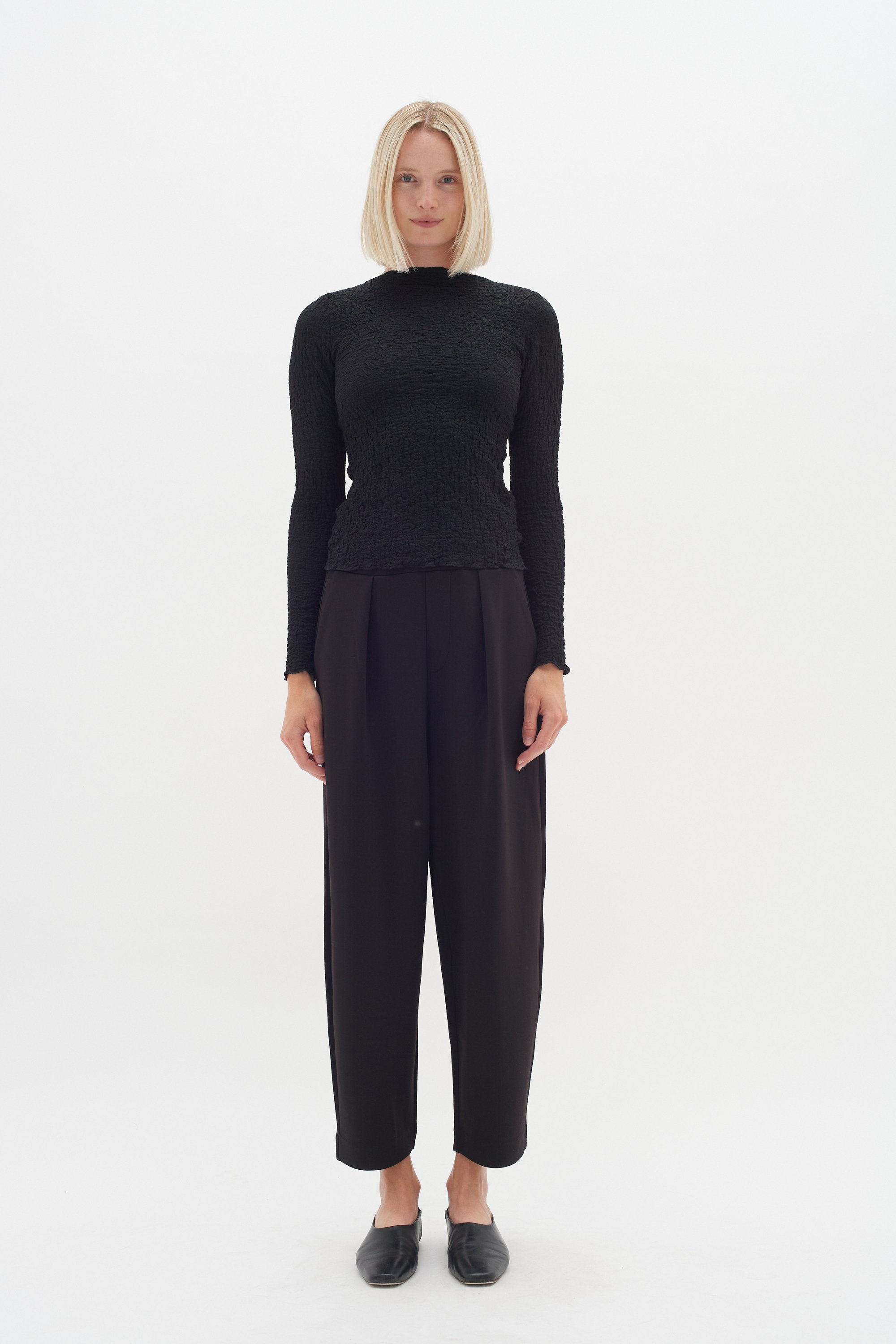 Strickhose Relaxed fit Blac