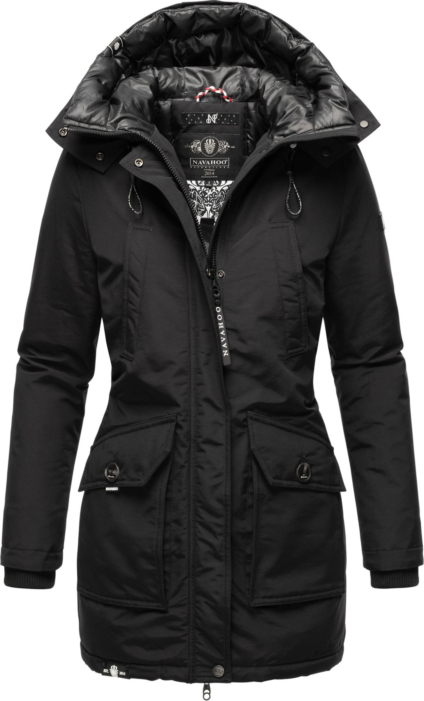 Navahoo Damen Winterjacke Blizzardstorm – Lang, Warm & Funktional