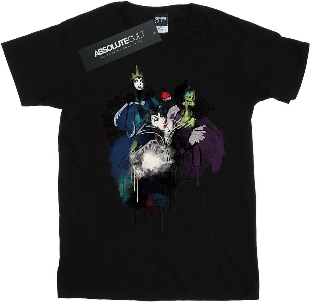 Disney - "Villains Sketch" T-Shirt für Damen (Schwarz)