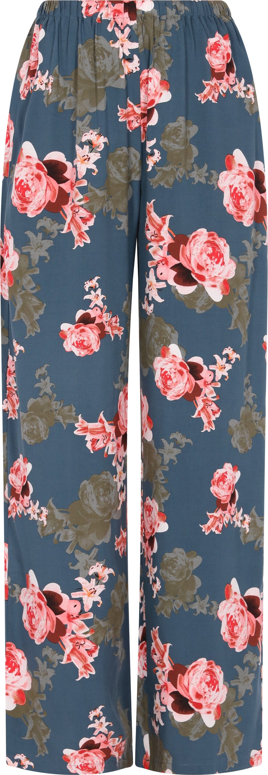 usha Hose Frauen dunkelgrün mehrfarbig