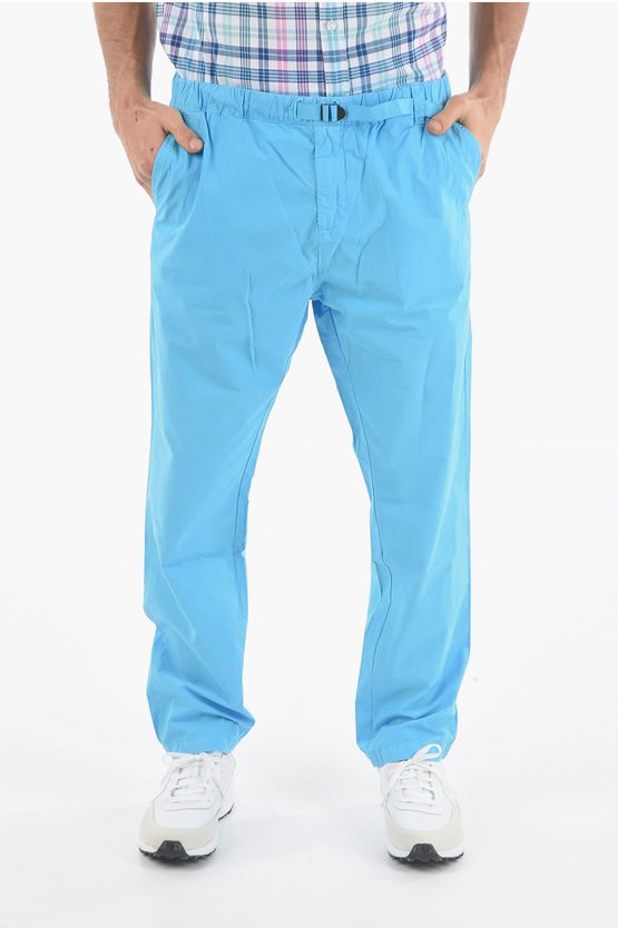 Hose PAPERY aus Popeline-Baumwolle, Comfort Fit, Hellblau