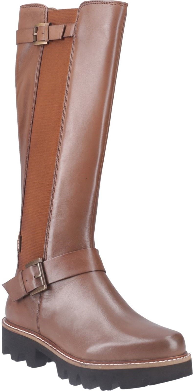 Pod Aleena Leder/Textil Damenstiefel Tan