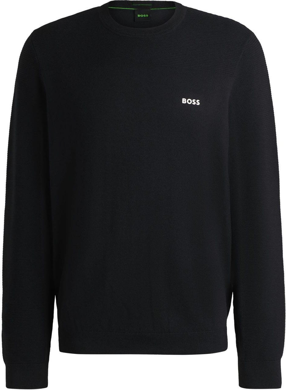 Boss - "Momentum-X" Pullover Top für Herren,Rundhalsausschnitt (Dunkelblau)
