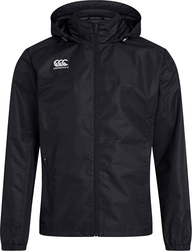 Canterbury Herren Club Wasserdichte Jacke (Schwarz)