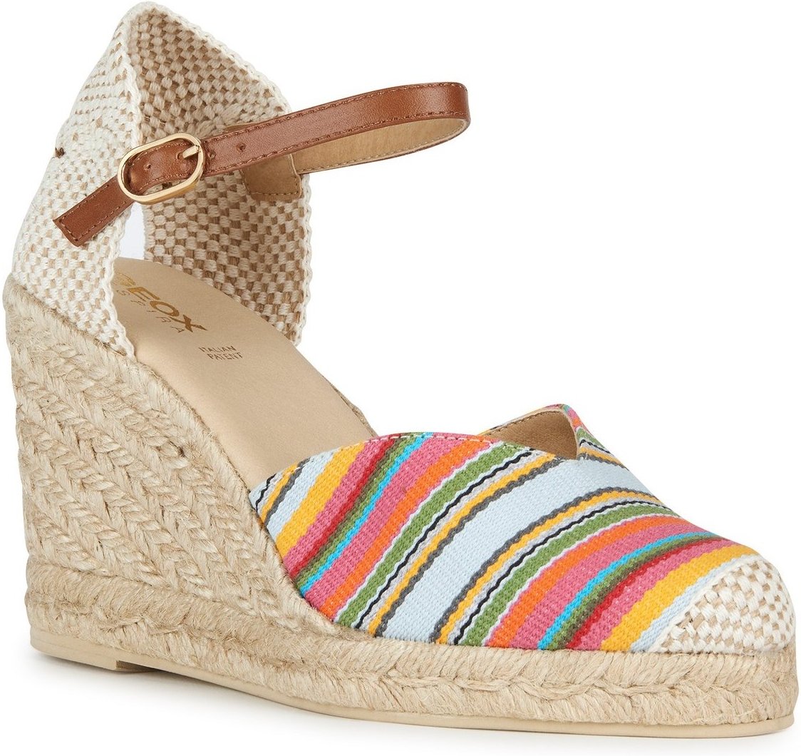 Geox D GELSA Damen-Sandalen In Kamel色