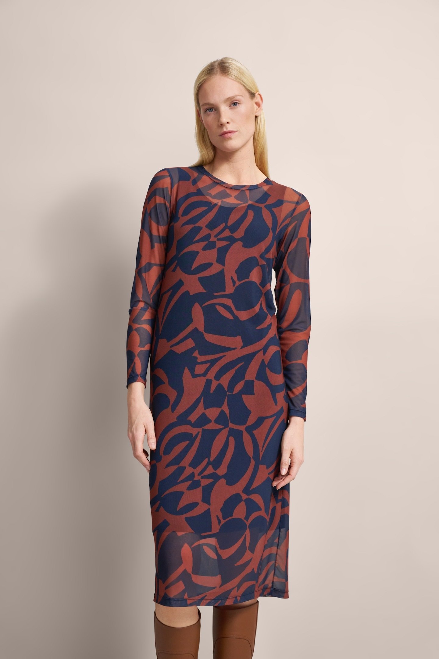 Thumbnail - Bugatti Damen Kleid mit Rundhalsausschnitt