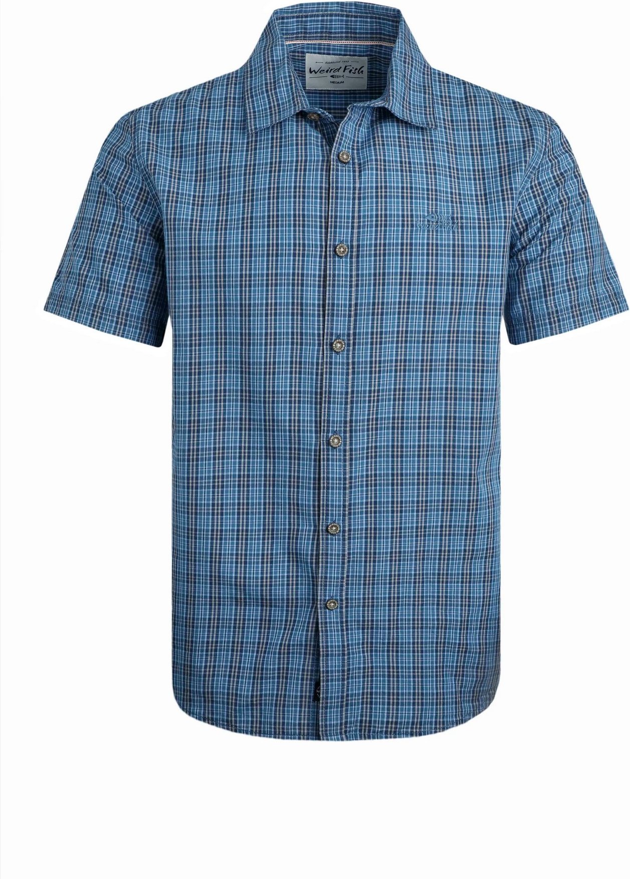 Weird Fish - "Judd" Hemd für Herren kurzärmlig (Fähnrich Blau)