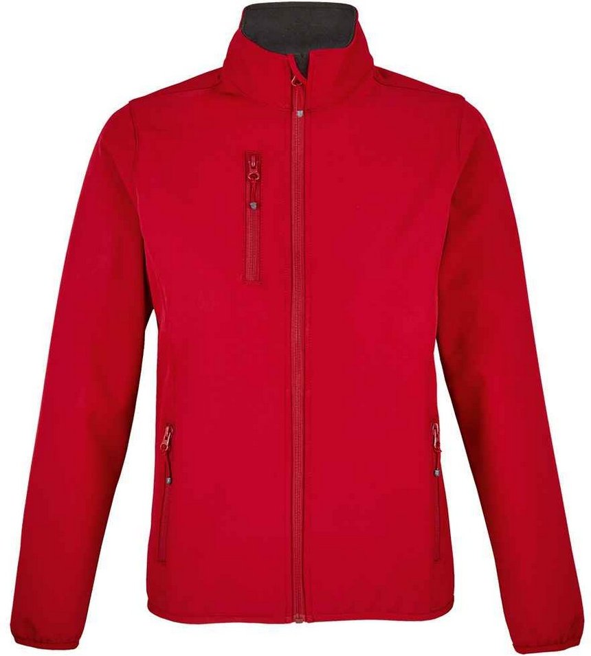 SOLS Womens/Ladies Falcon Softshell Recycled Soft Shell Jacket (Pepper Red)