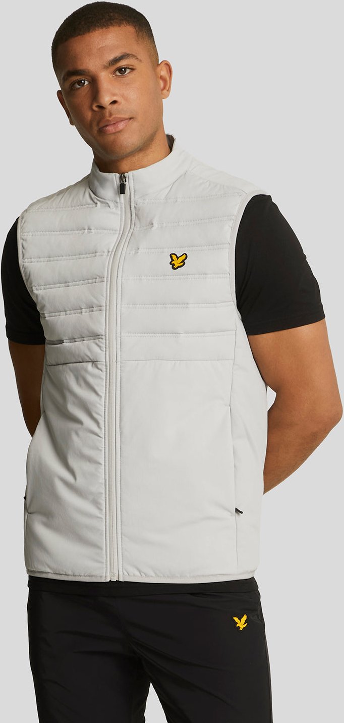 Lyle & Scott Sport Hybrid Doppelstepp-Gilet Grau