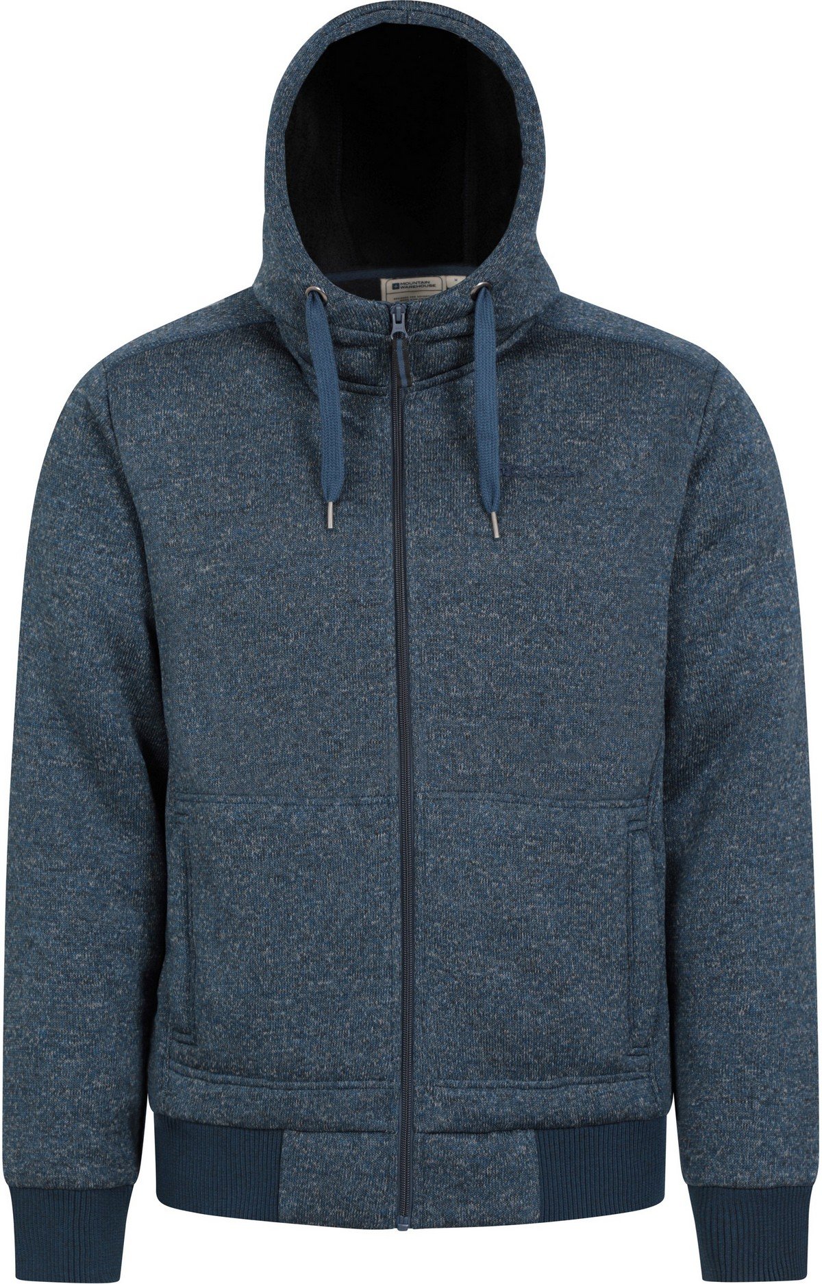 Mountain Warehouse Herren Nevis II Kunstpelz Hoodie (dunkelblau)