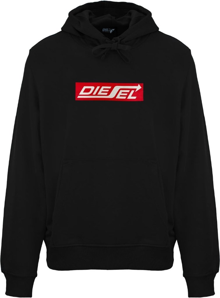 Diesel - Kapuzenpullover „pfeillogo" In Schwarz