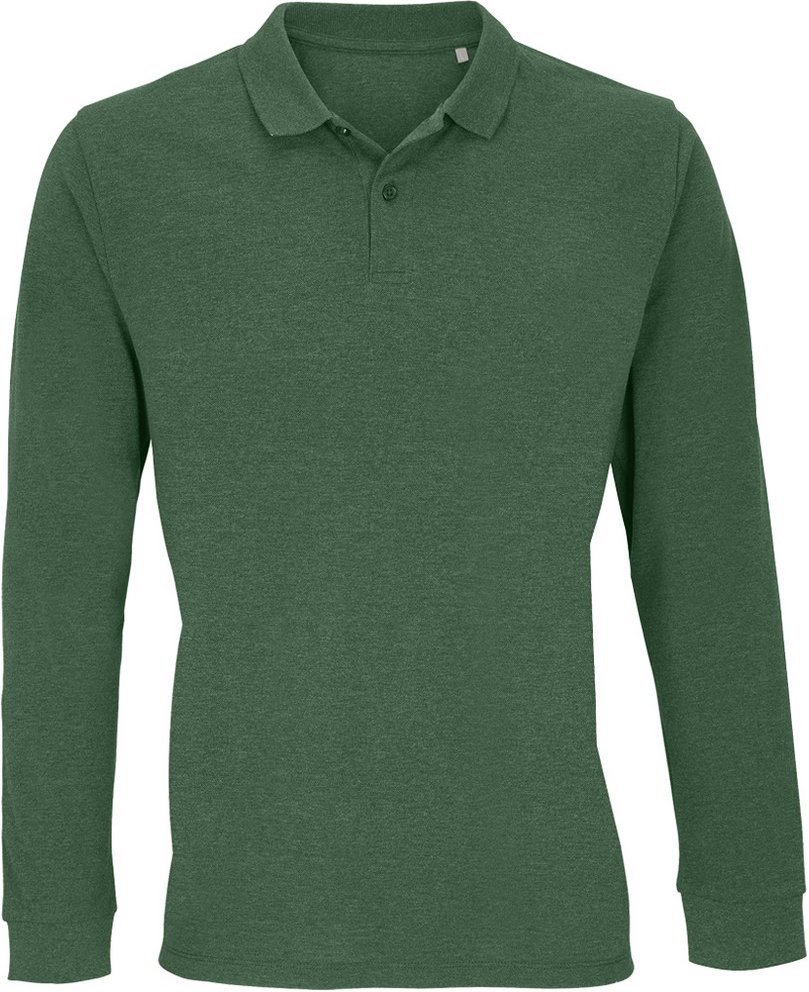 SOLS - "Planet" Poloshirt für Herren/Damen Unisex Langärmlig (Flaschengrün)