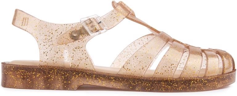 Damen Melissa Possession Glänzende Sandalen in Gold