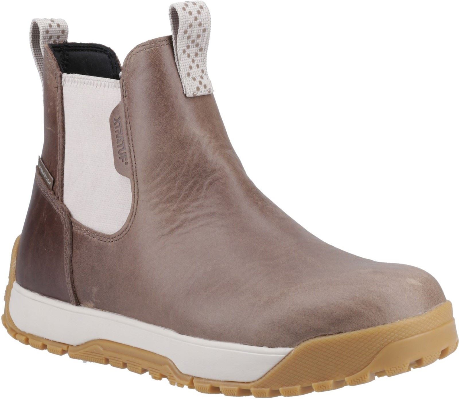 Xtratuf Knöchel Deckstiefel Leder Frauen Stein Wellington-Stiefel