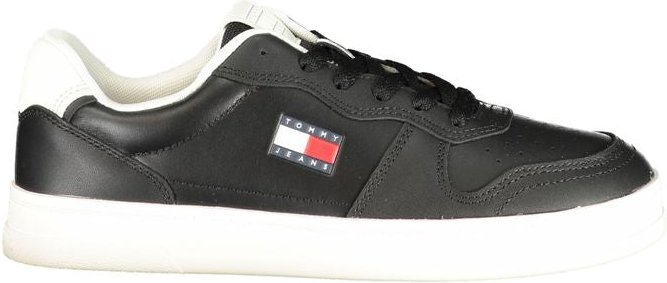 Tommy Hilfiger Schwarze Polyurethan Damen Sneaker