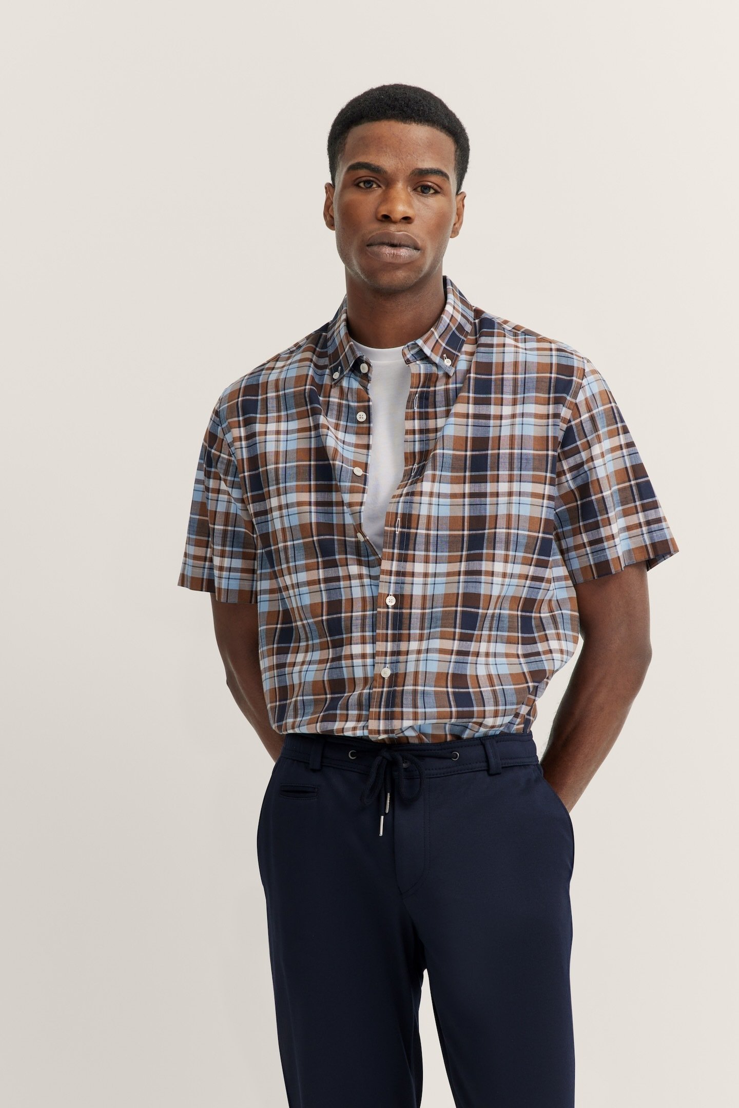 Thumbnail - Bugatti Herren Hemd mit Karo-Muster