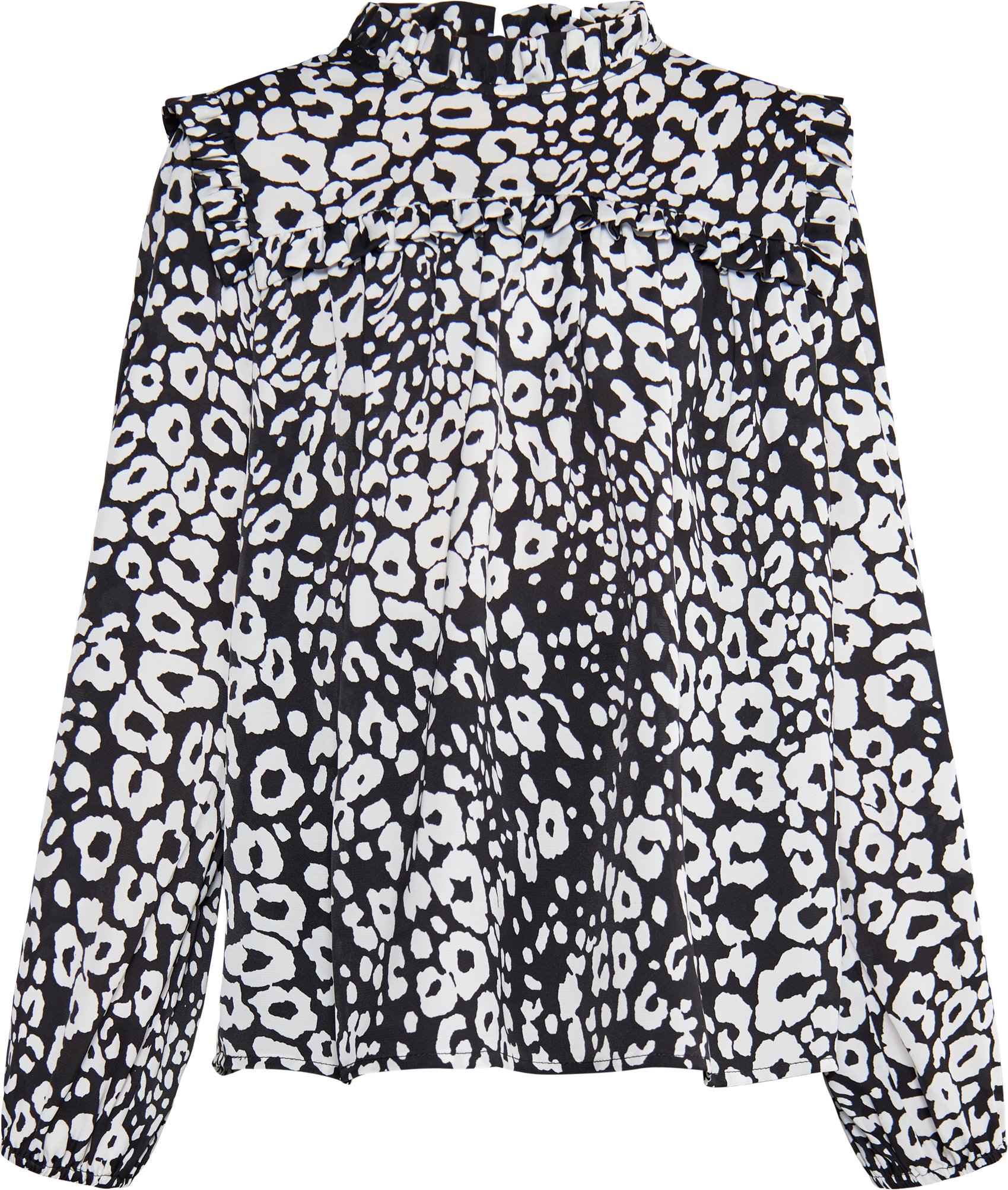 Faina Bluse Mädchen (Kids) schwarz weiss