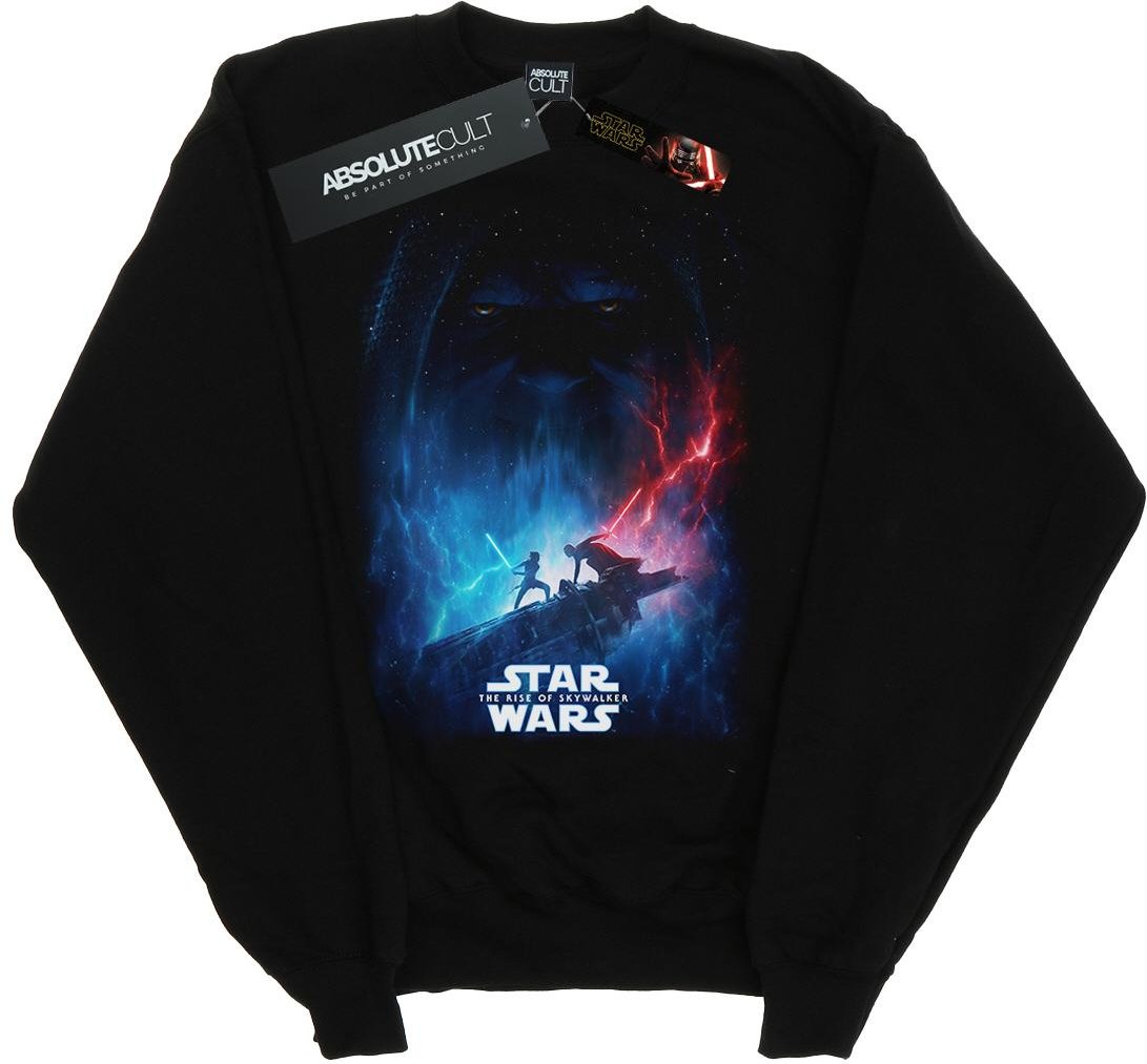 Star Wars Mens The Rise Of Skywalker Movie Poster Sweatshirt (Noir)