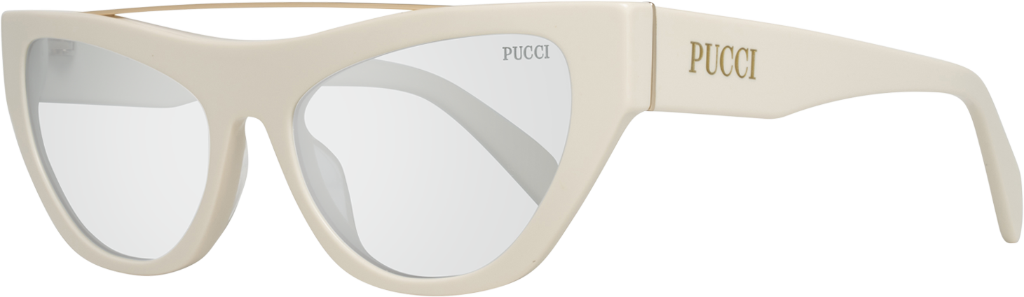 Lunettes de soleil blanches Emilio Pucci pour la femme des femmes