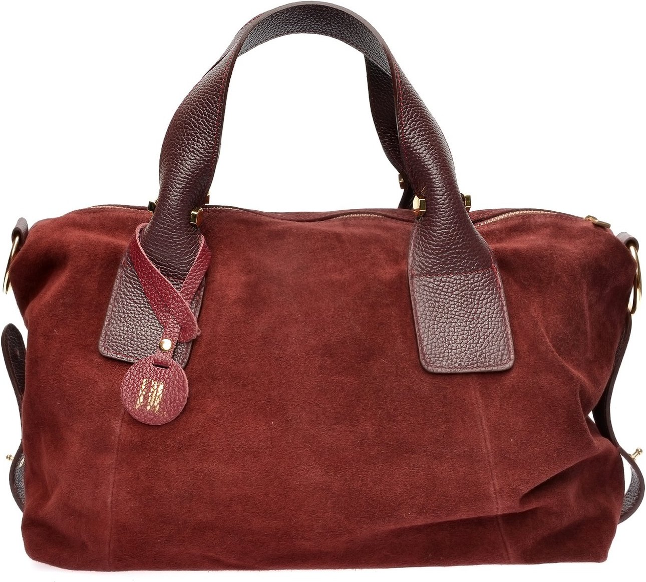 Anna Luchini Violette Lederhandtasche