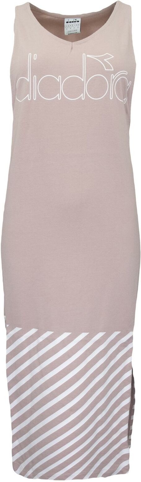 Diadora Baumwollwomens rosa Rauchkleid