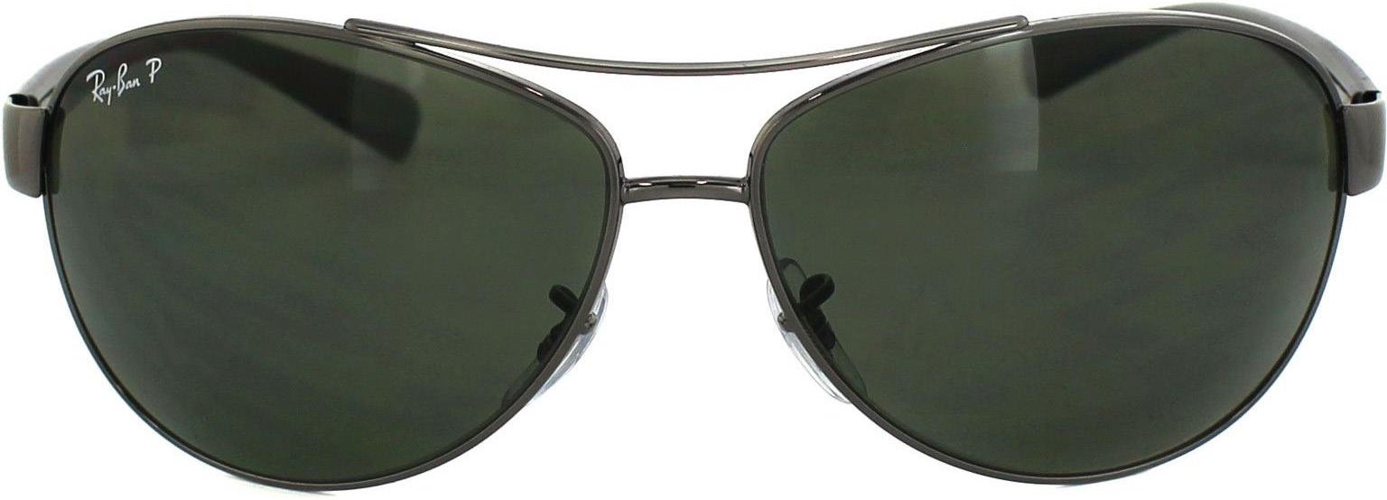 Lunettes De Soleil Ray-Ban 3386 Gunmetal Vert Polarisé 004/9A 63mm