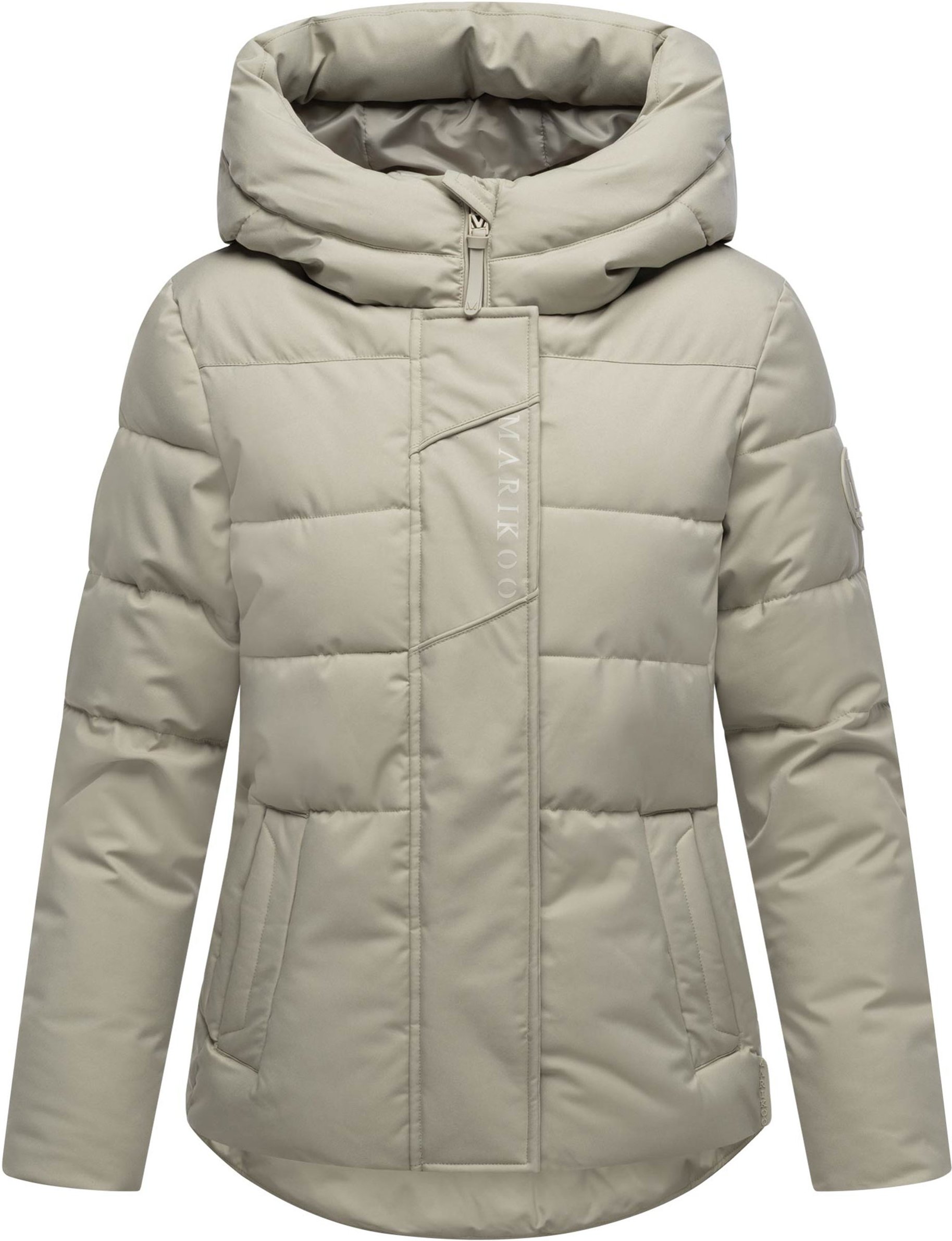 Marikoo Damen Steppjacke mit Teddy-Innenfutter & Kapuze – Elira