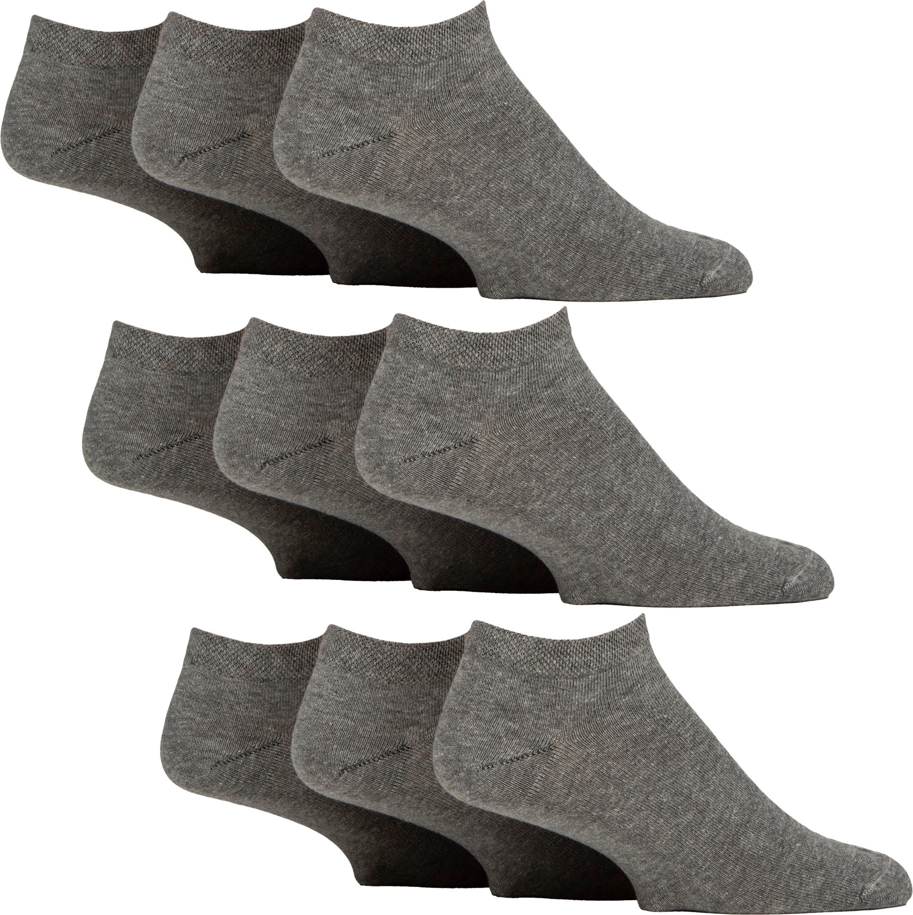 9er-Pack Herren Diabetiker Trainingssocken, Socken für geschwollene Füße mit weitem Knöchel