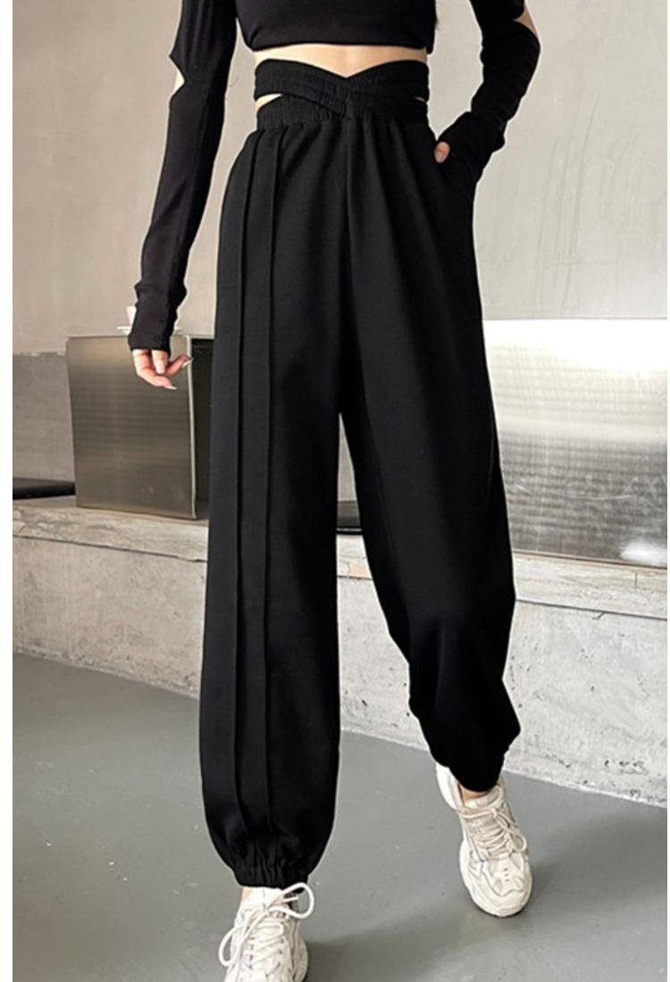 Damen Crisscross Lange Sweatpants