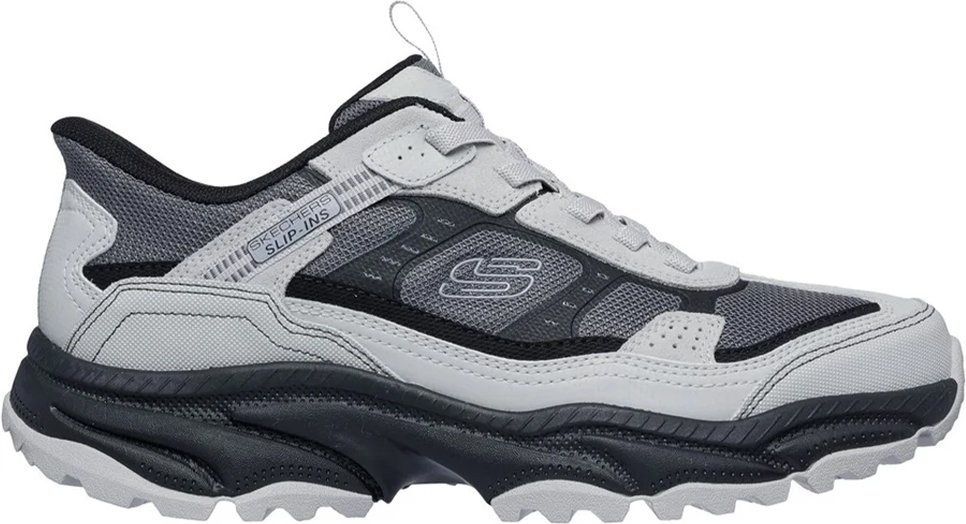 Skechers - Herren Wanderschuhe "Viking AT", Wildleder (Grau/Schwarz)