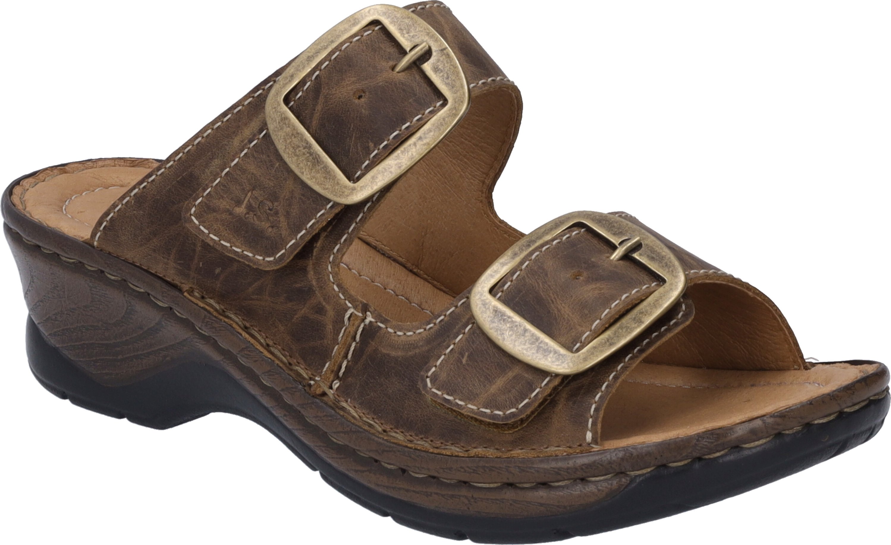 Thumbnail - JOSEF SEIBEL Damen Clog Catalonia 76 in brandy