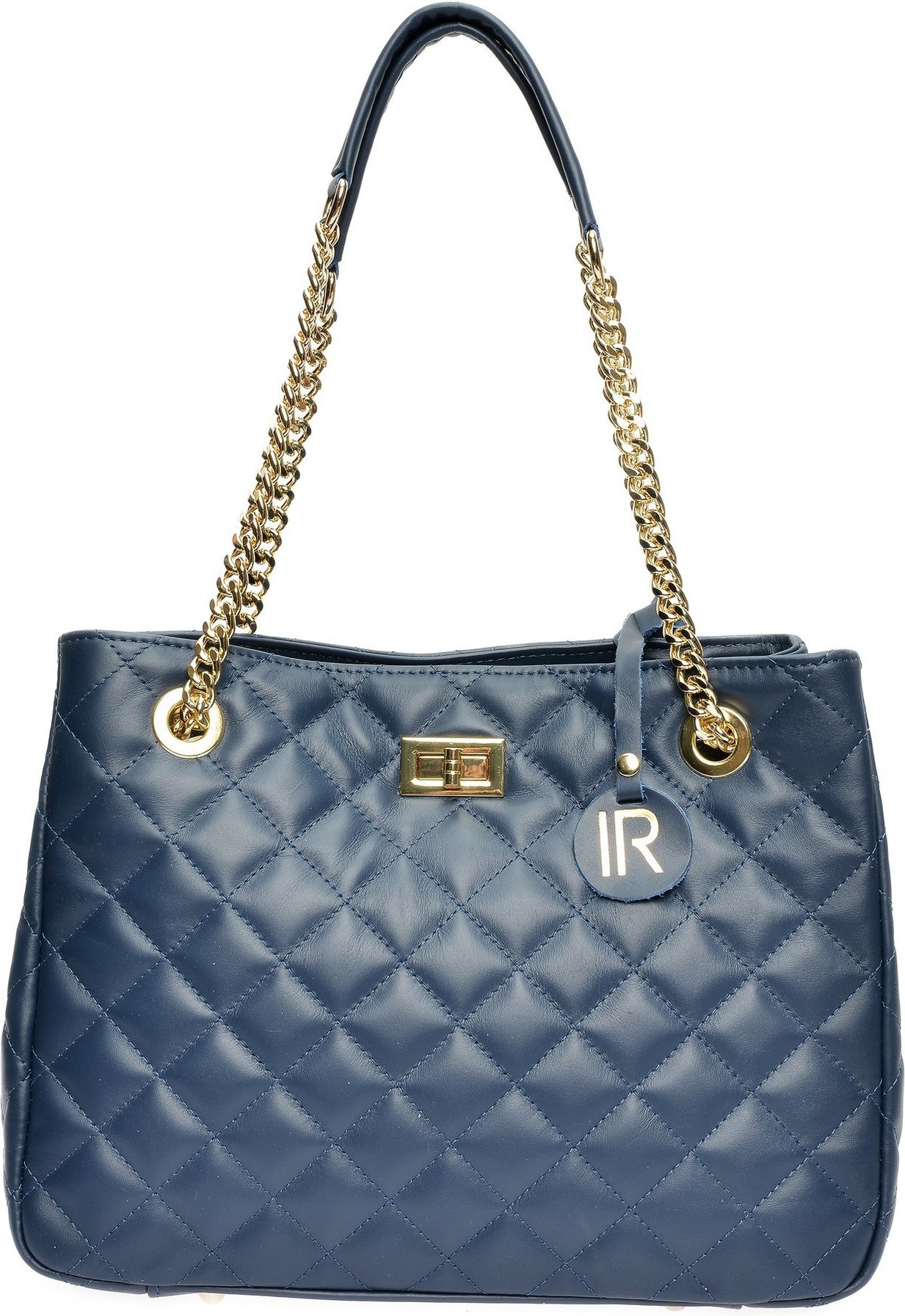 Isabella Rhea Blaue Ledertasche