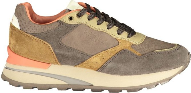 Usaka Sneaker Grau-Orange Wildleder
