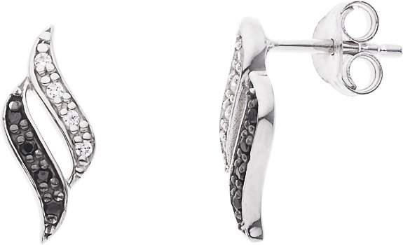 DIADEMA - Ohrringe - Weiß & Schwarz - Love Jewelry Kollektion