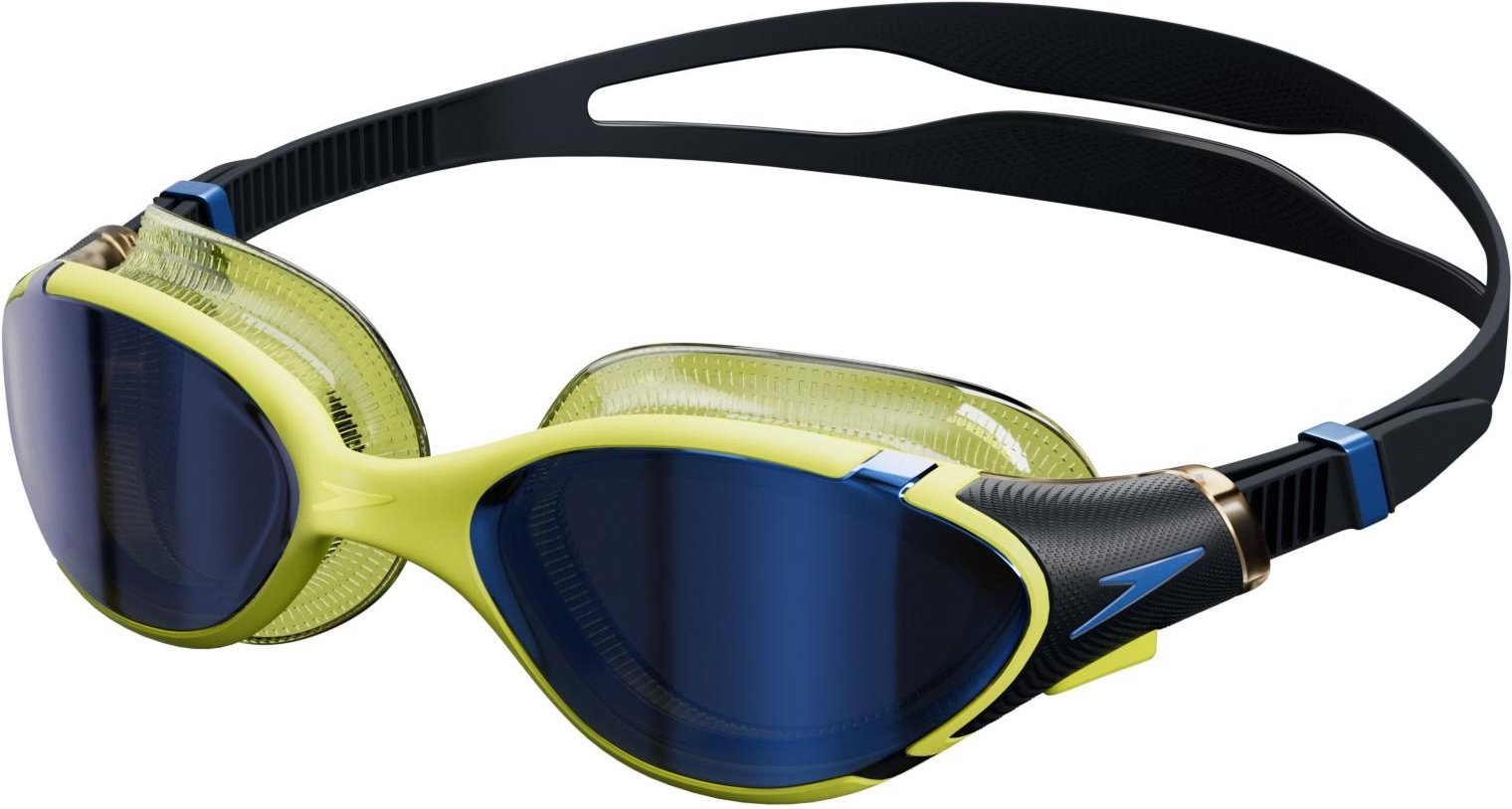 Speedo - "2.0" Passt sich dem Gesicht an Schwimmbrille Spiegel für Damen (Gelb/Rauch-Grau)